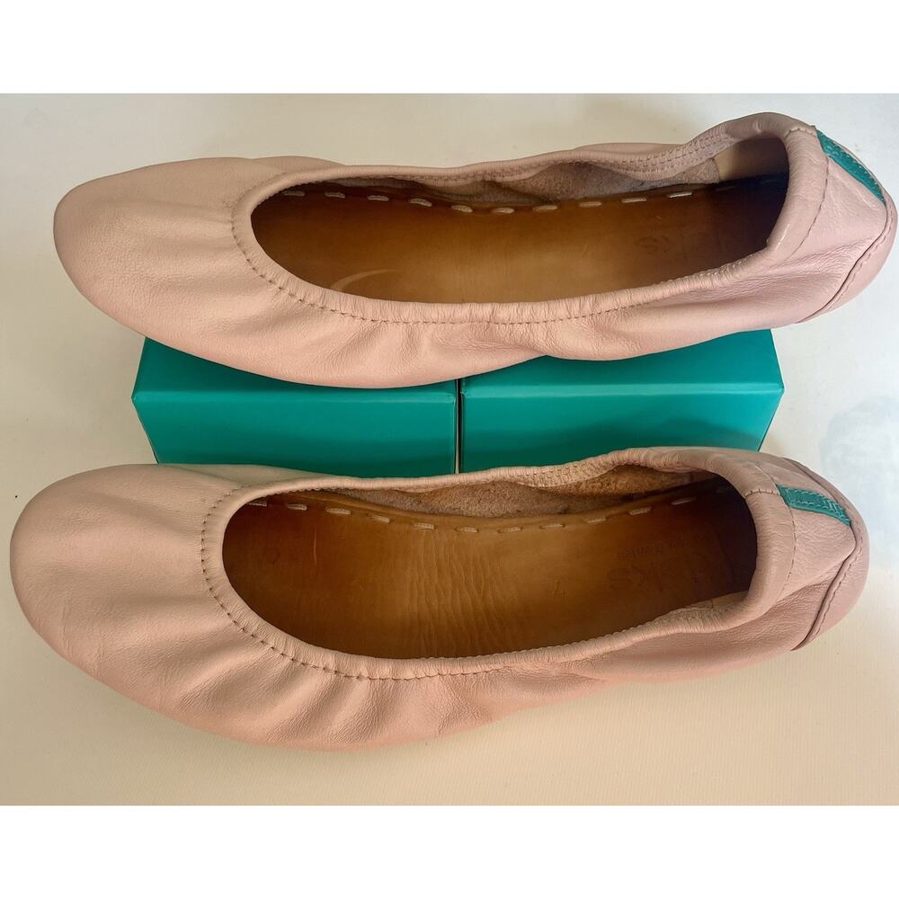 Tieks by Gavrieli Pink Ballet Flats Size 7 Complete Set Box Pouch - Picture 3 of 6